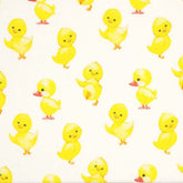 Panier de Pâques et amis de Pâques Crafty Cottons, tissu imprimé numériquement, 100 % coton de qualité supérieure, largeur 140 cm, motif poussin de Pâques